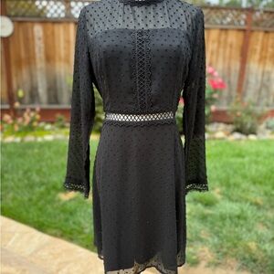 Miami Black Long Sleeve Dress